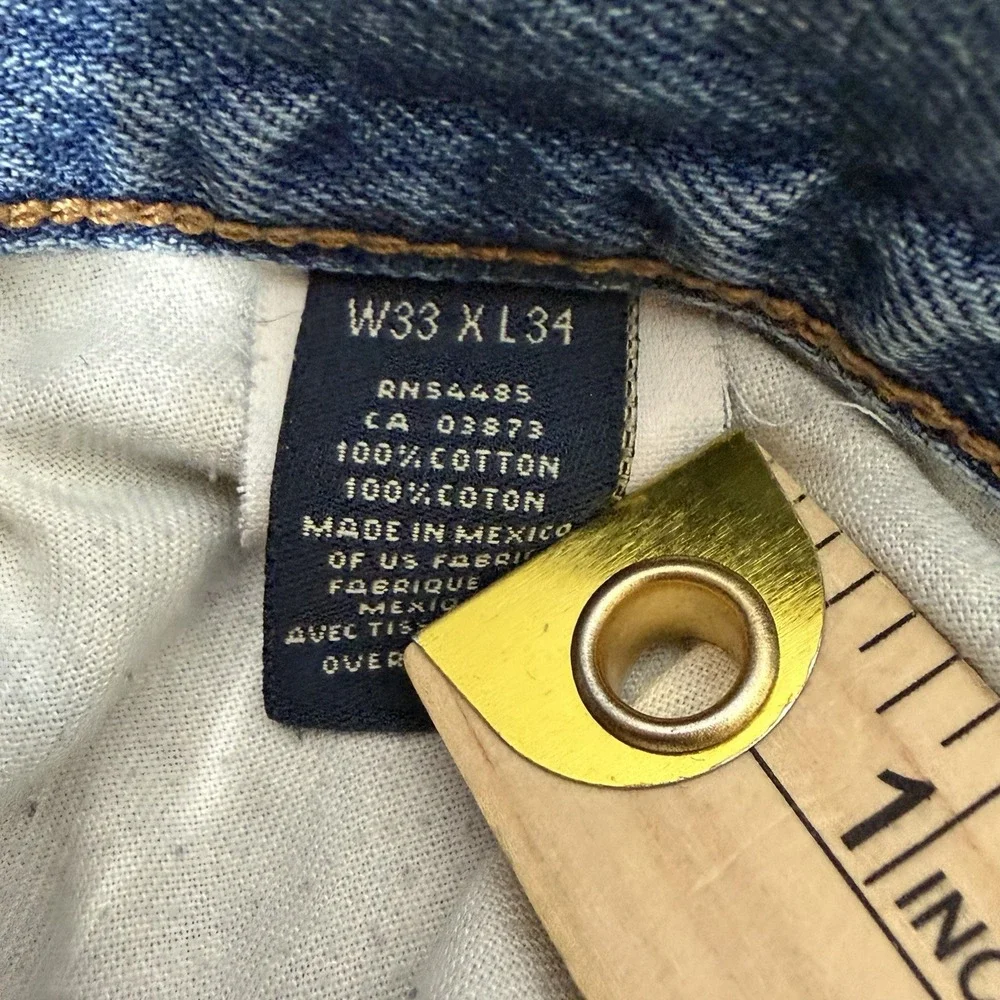 Y2K American Eagle Bootcut Jeans Early 2000s AE Outfitters Denim Size 33x34
